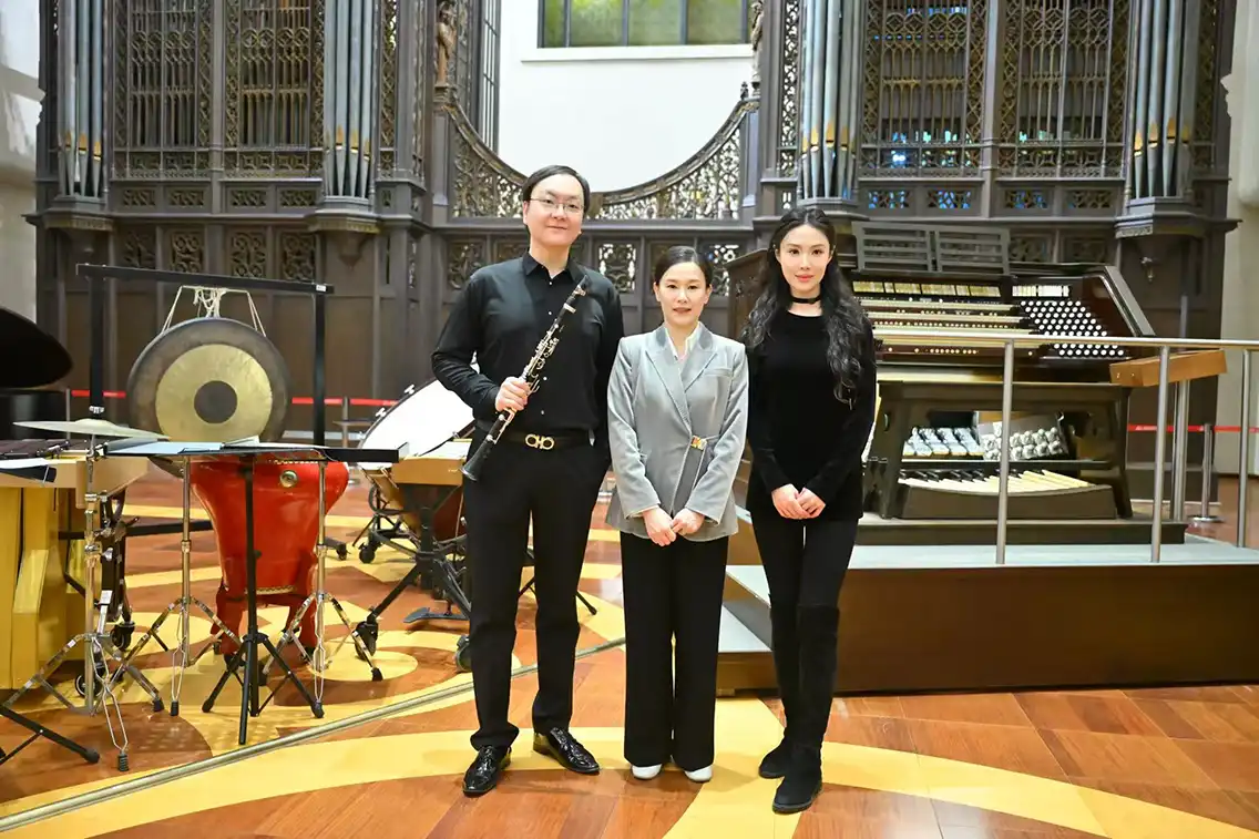 Gruppenfoto Xingxing Zhai, Yihua Li & Lin Zhe