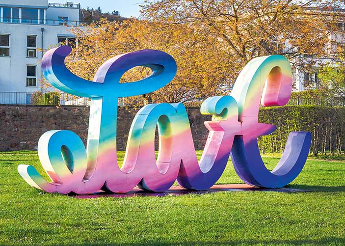 Triennale Kunstwerk von Mia Florentine in Bingen.